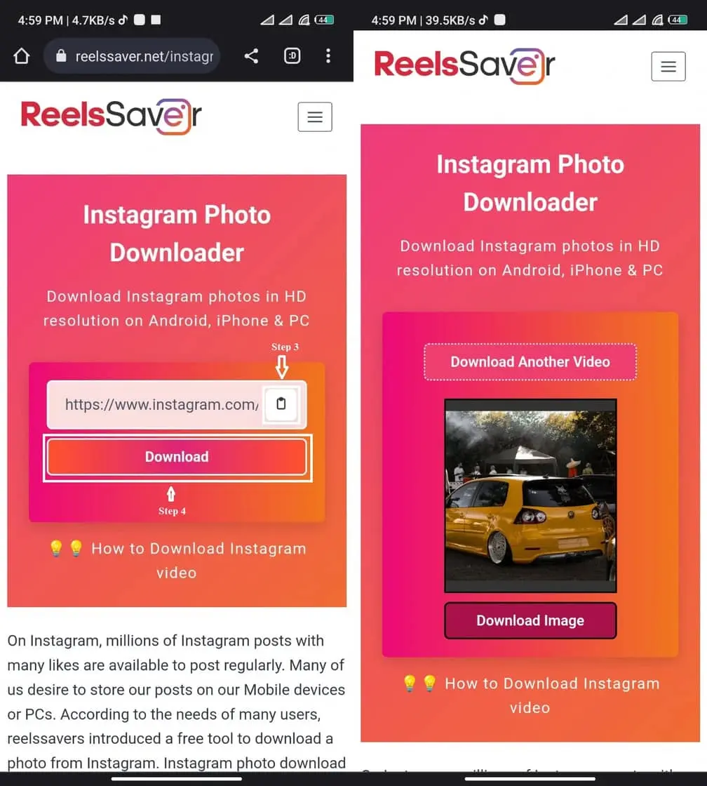 Instagram Photo Download with best picture quality